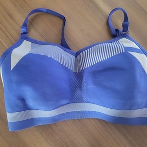 Nike Blue and White Sports Bra